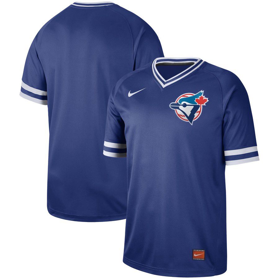 Men Toronto Blue Jays Blank Blue Nike Cooperstown Collection Legend V-Neck MLB Jersey